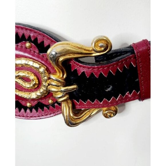 Vintage Christian Lacroix Belt, Designer Belt, Statement Belt, Made in France - Picture 7 of 10